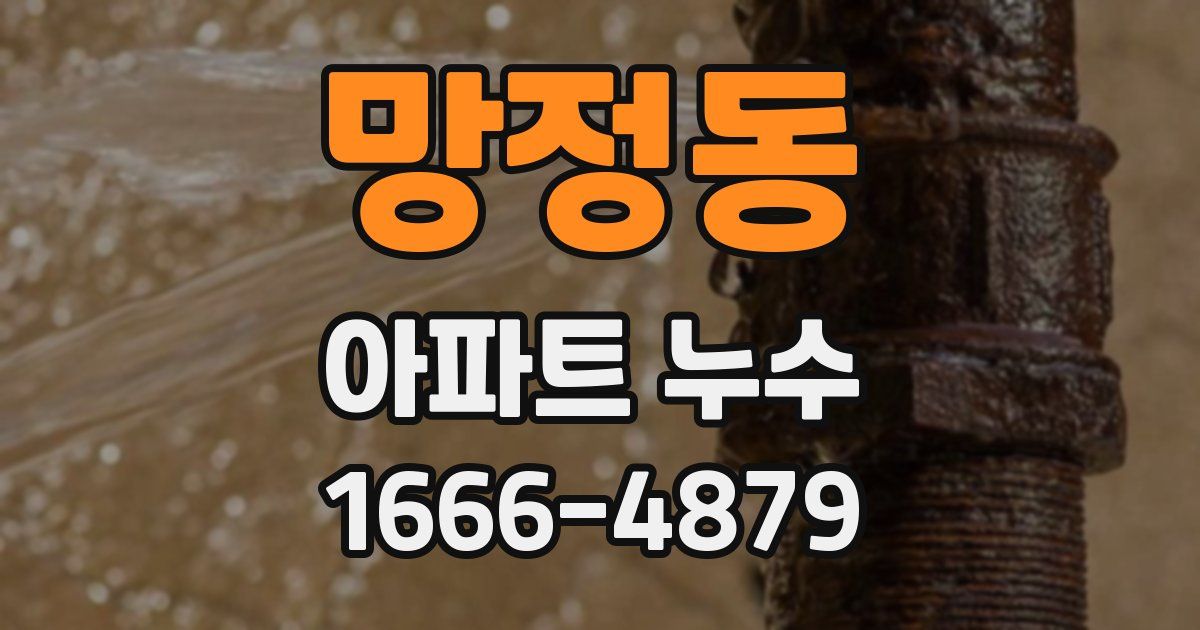 망정동 아파트 누수