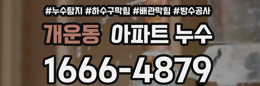 개운동 아파트 누수