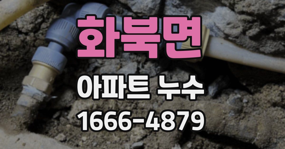 화북면 아파트 누수