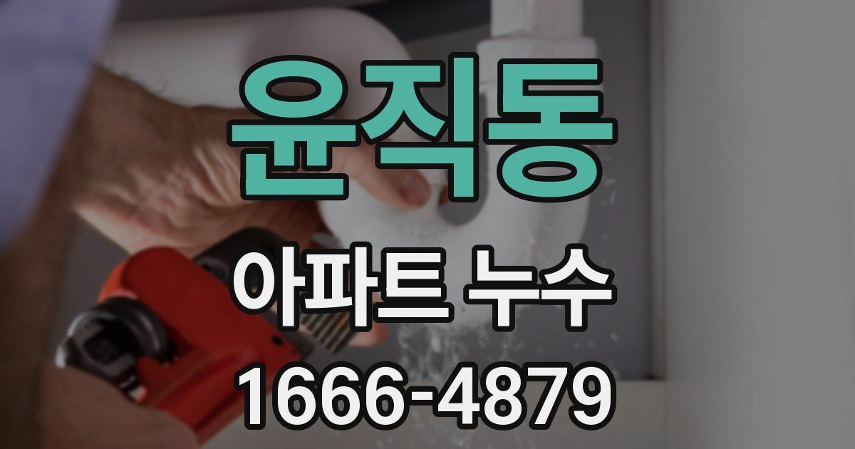 윤직동 아파트 누수