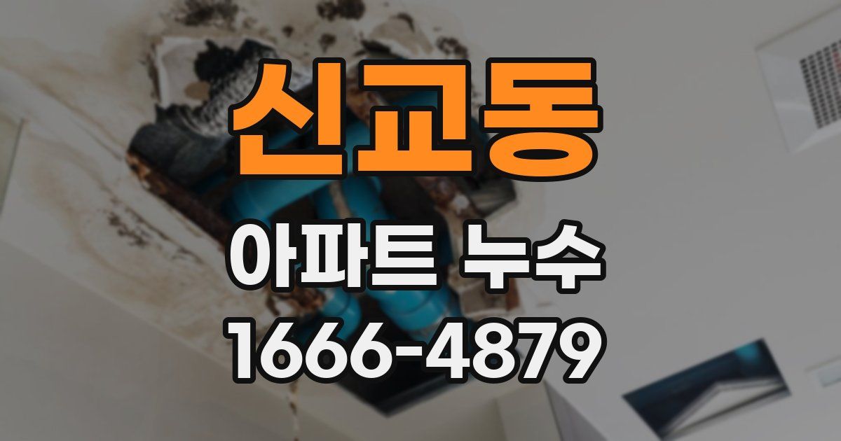 신교동 아파트 누수