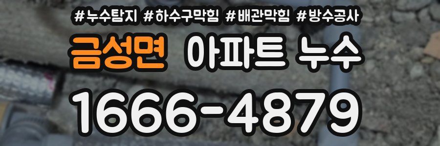 금성면 아파트 누수