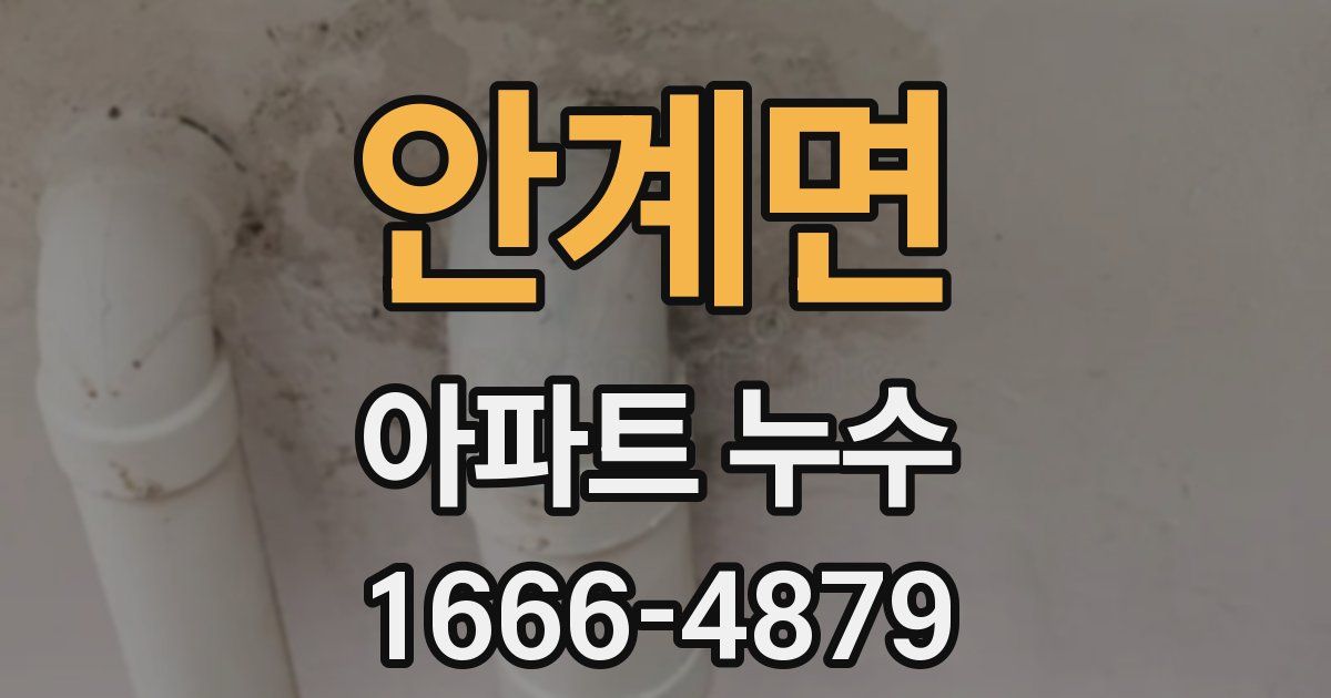 안계면 아파트 누수