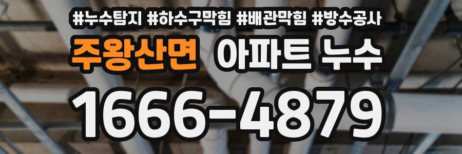 주왕산면 아파트 누수