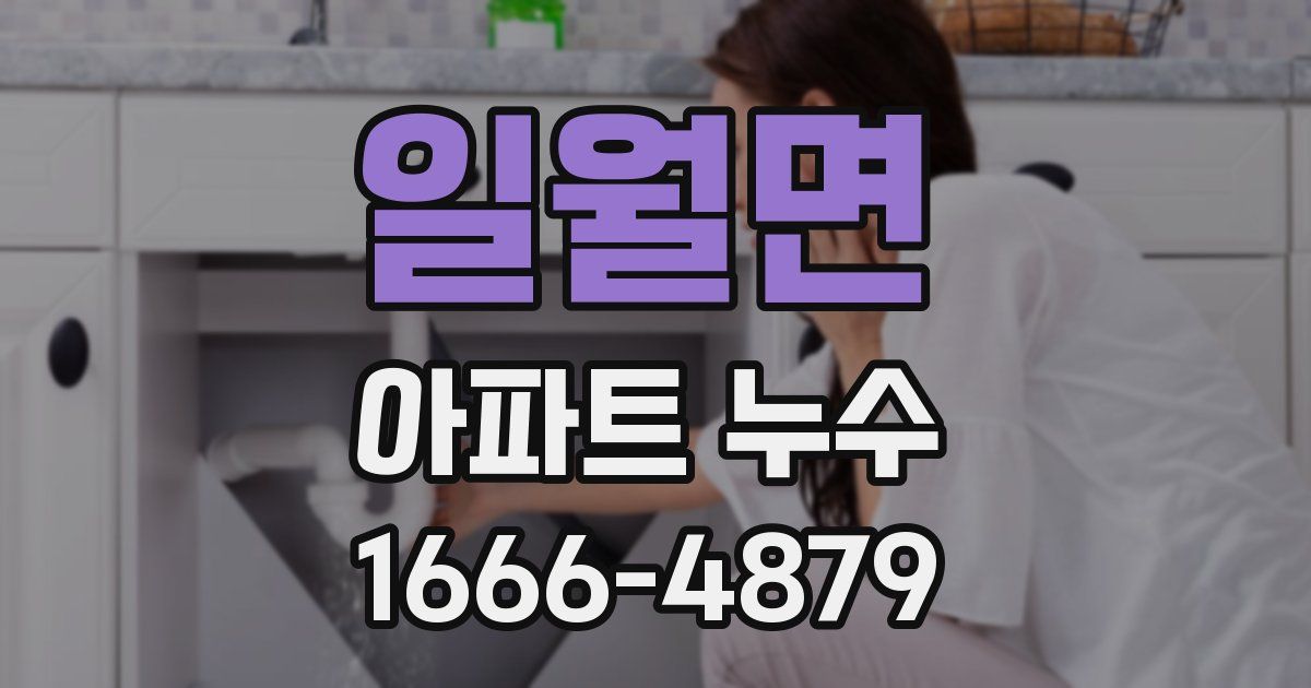 일월면 아파트 누수