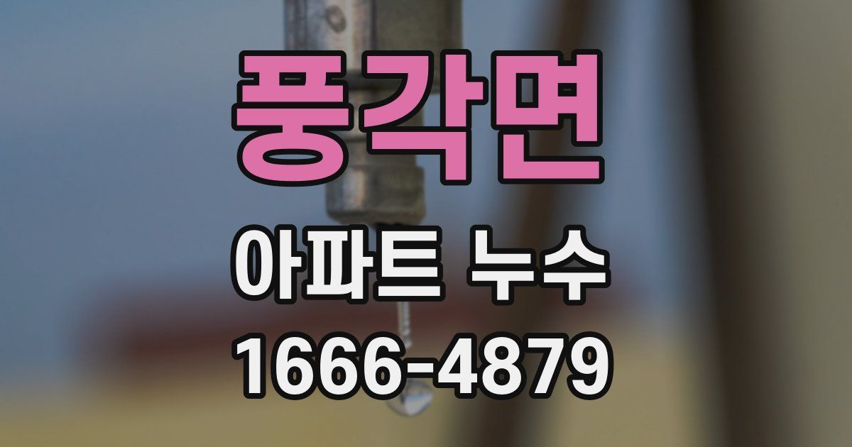 풍각면 아파트 누수