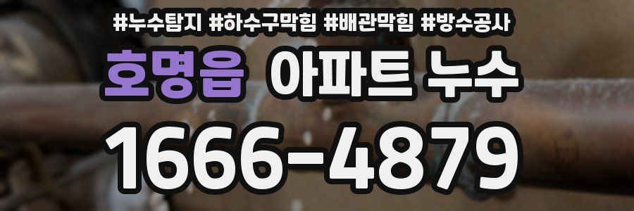 호명읍 아파트 누수