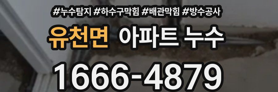 유천면 아파트 누수
