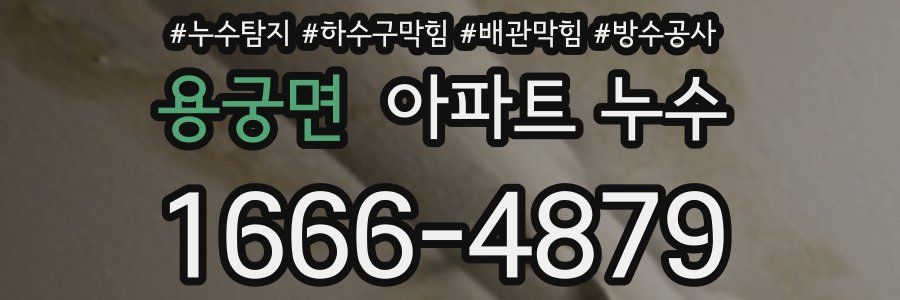 용궁면 아파트 누수