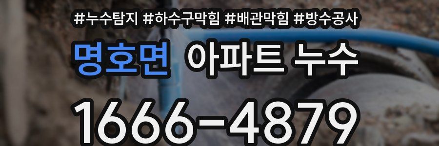 명호면 아파트 누수