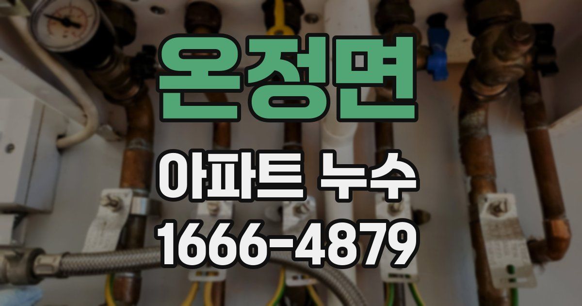 온정면 아파트 누수