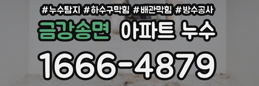 금강송면 아파트 누수