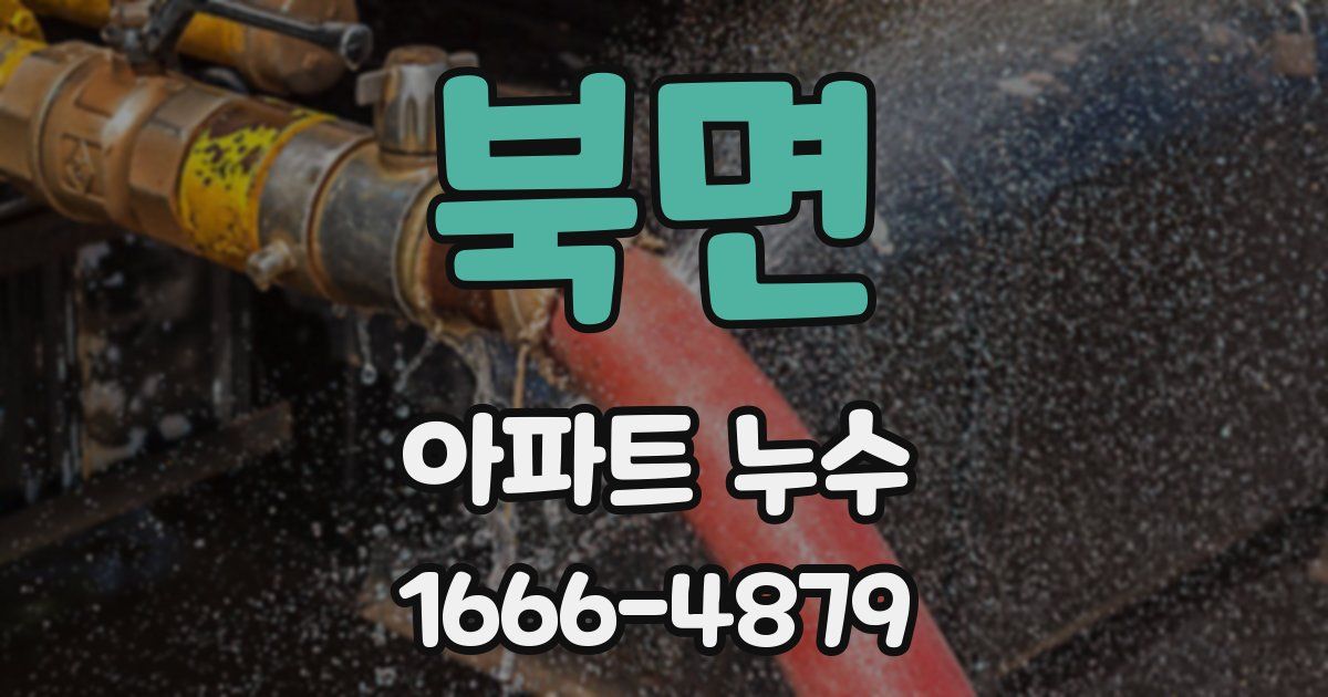 북면 아파트 누수