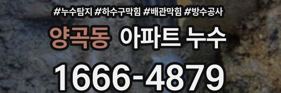 양곡동 아파트 누수