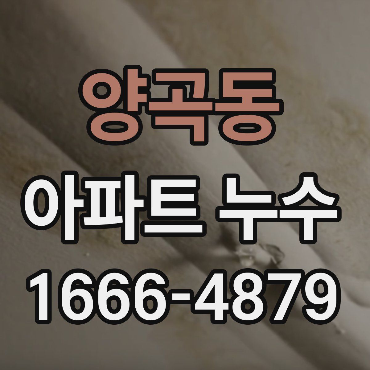 양곡동 아파트 누수