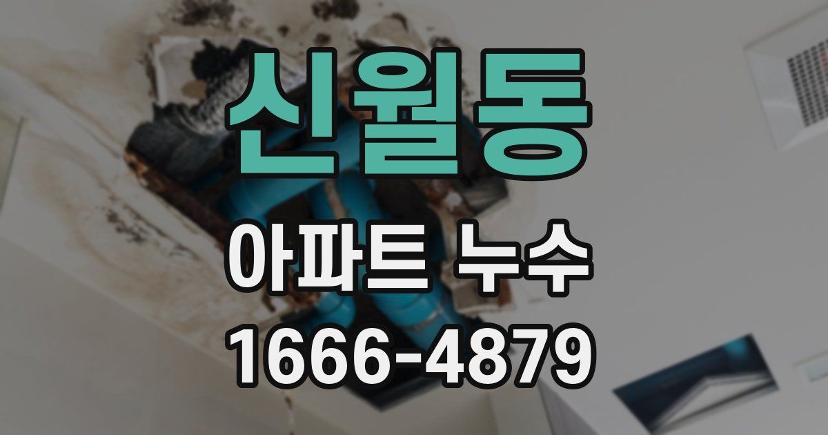 신월동 아파트 누수