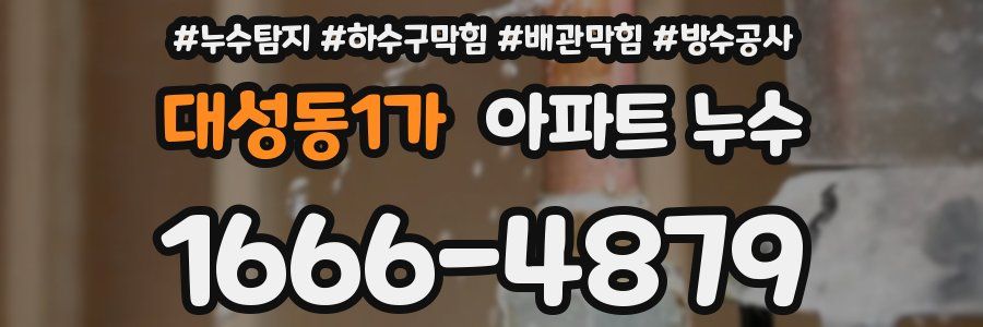 대성동1가 아파트 누수