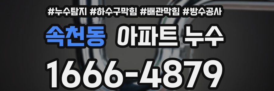 속천동 아파트 누수