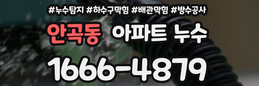 안곡동 아파트 누수