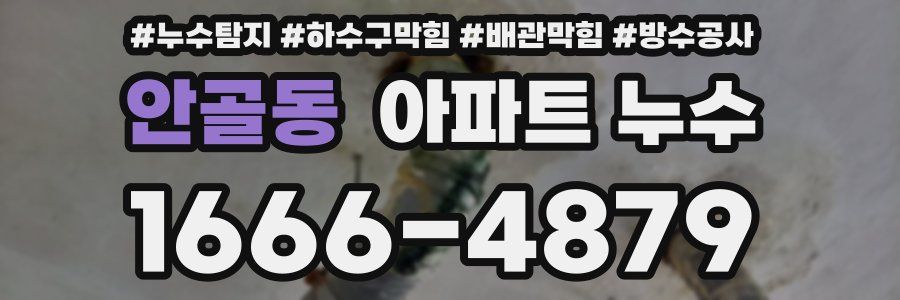 안골동 아파트 누수