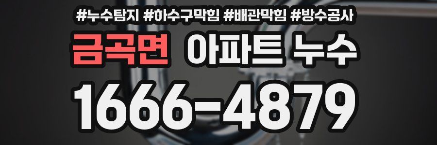 금곡면 아파트 누수
