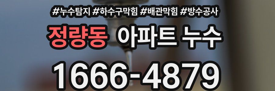 정량동 아파트 누수