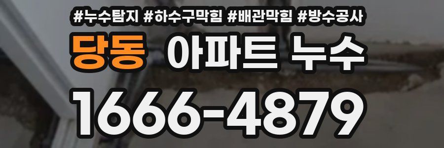 당동 아파트 누수