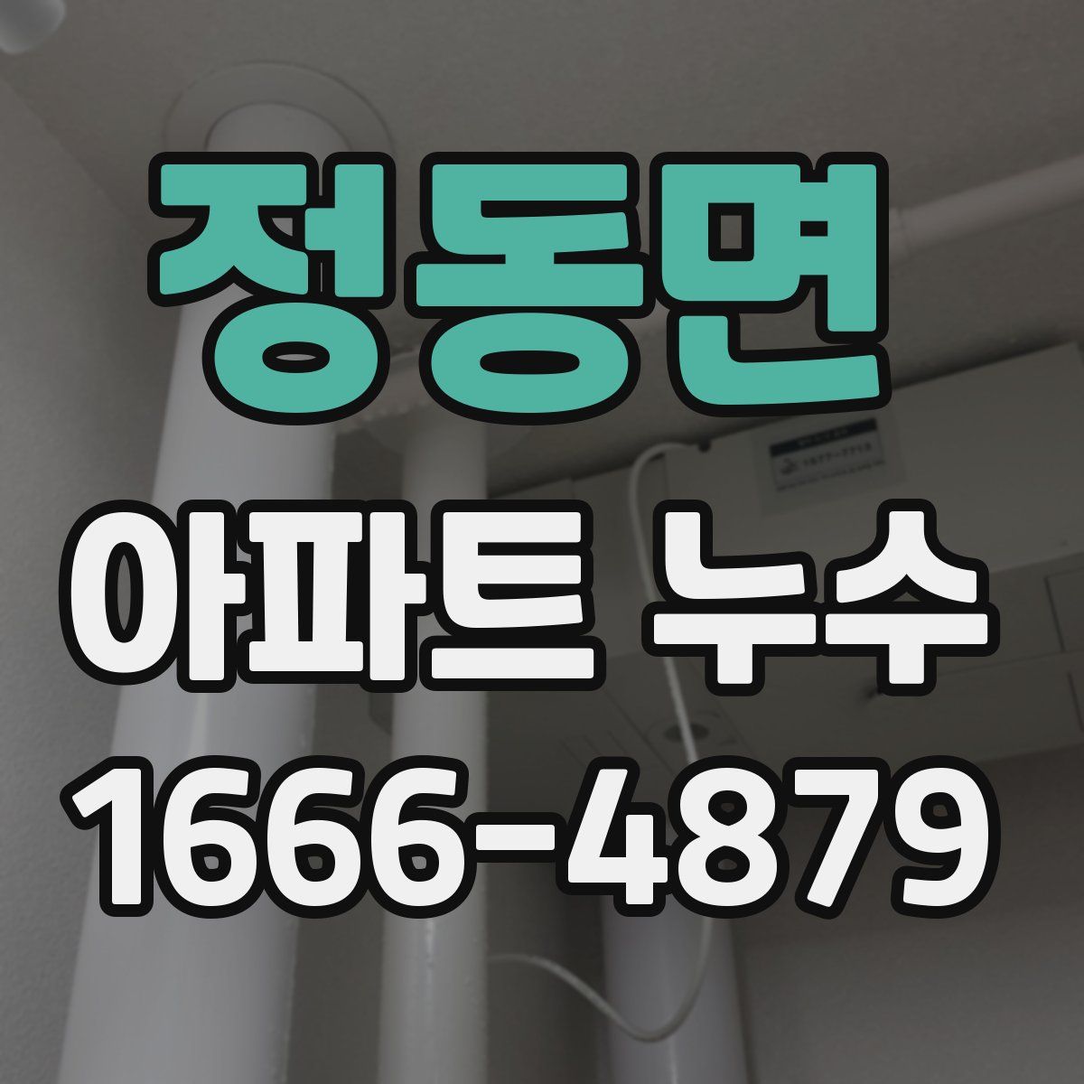 정동면 아파트 누수