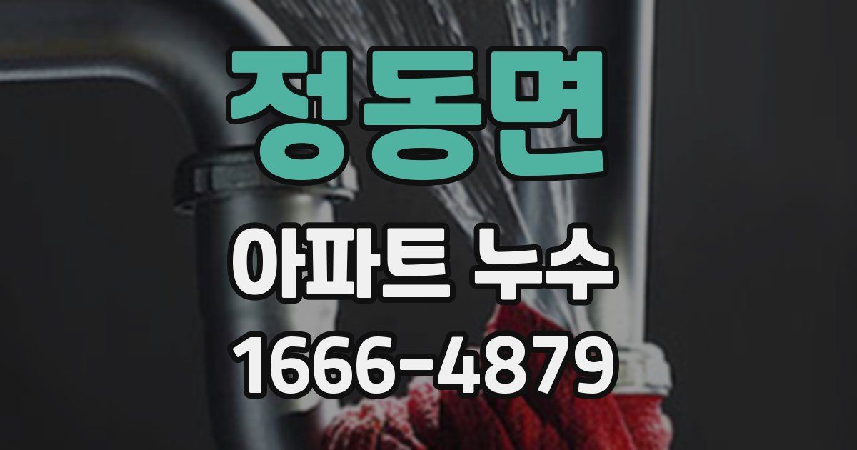 정동면 아파트 누수