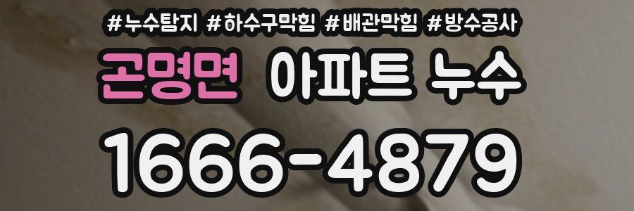 곤명면 아파트 누수