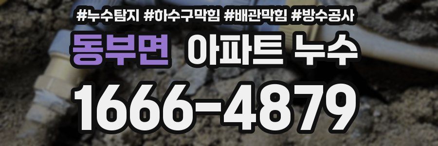 동부면 아파트 누수