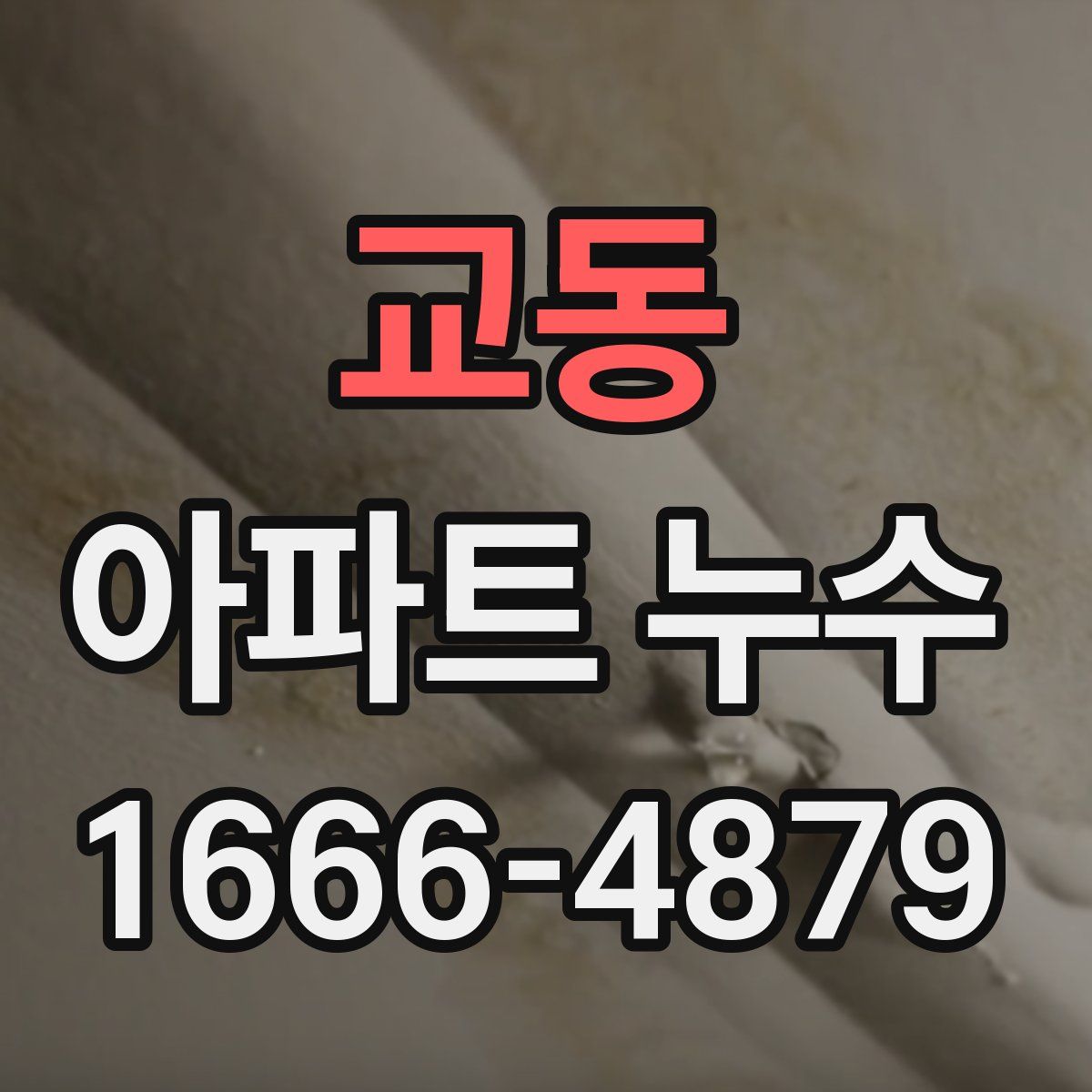 교동 아파트 누수