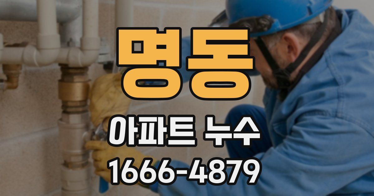 명동 아파트 누수