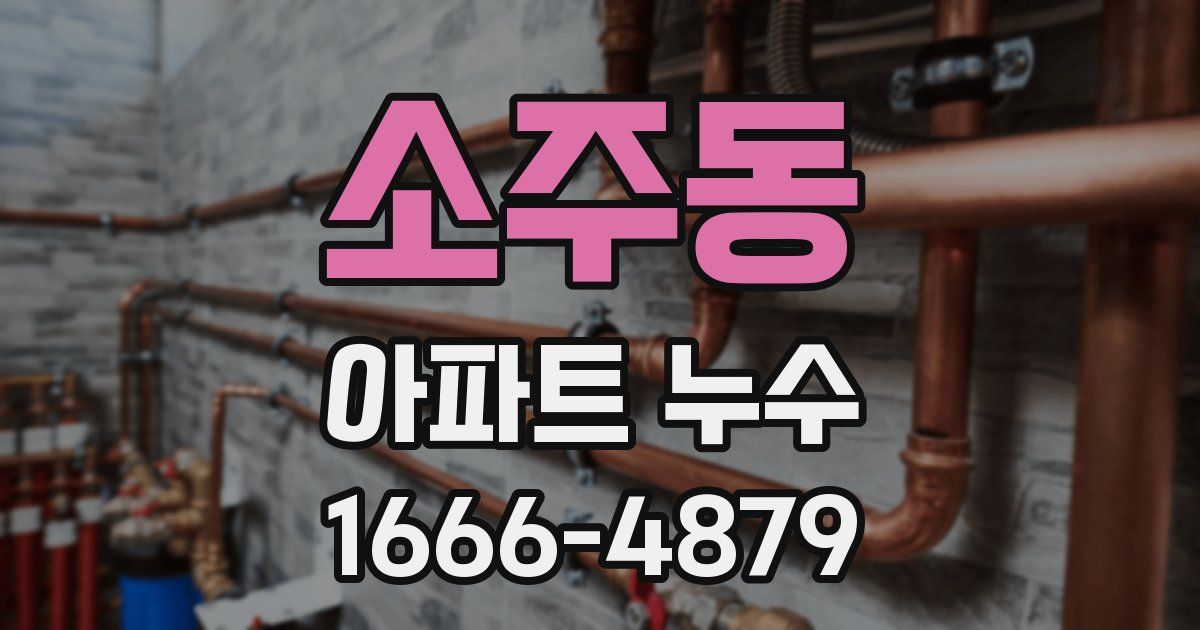 소주동 아파트 누수