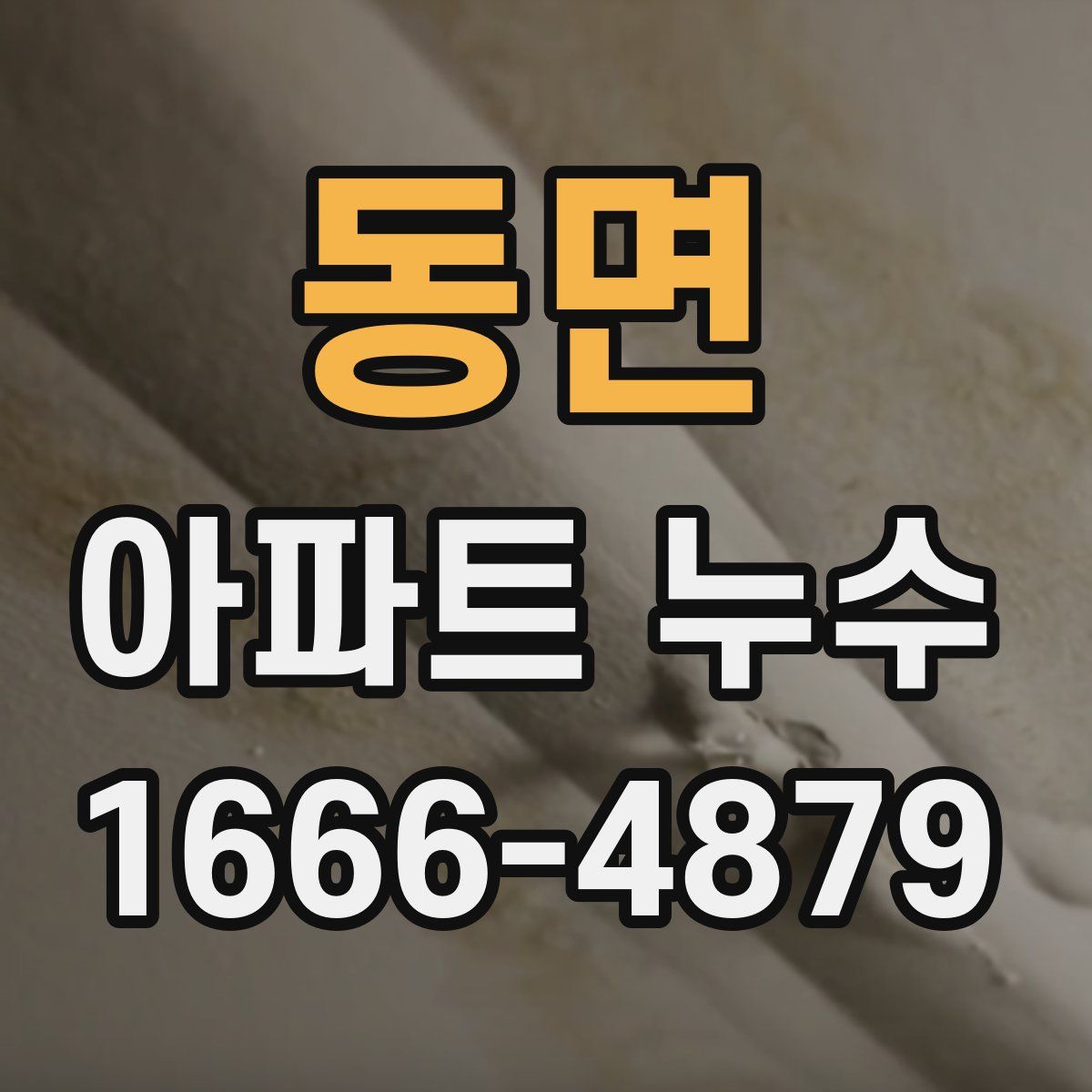 동면 아파트 누수