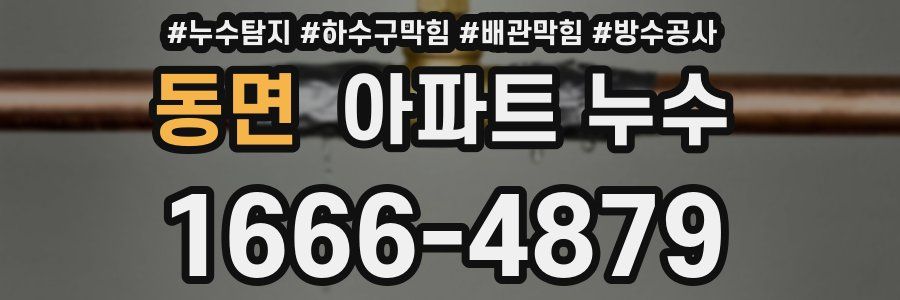 동면 아파트 누수