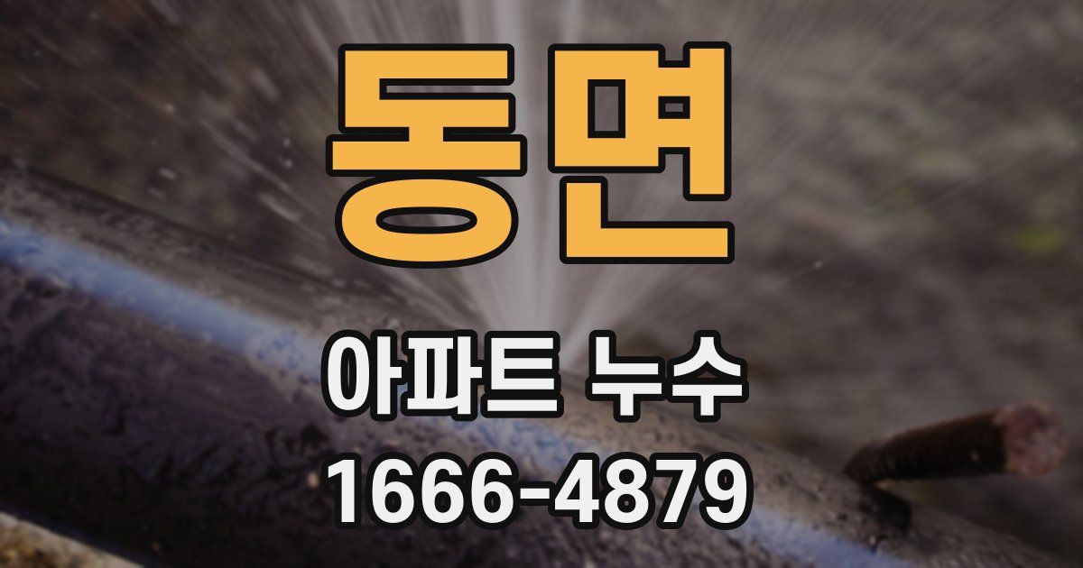동면 아파트 누수