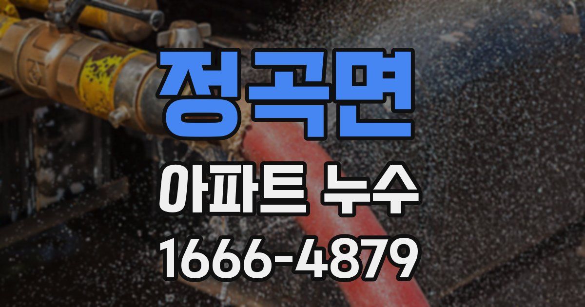 정곡면 아파트 누수
