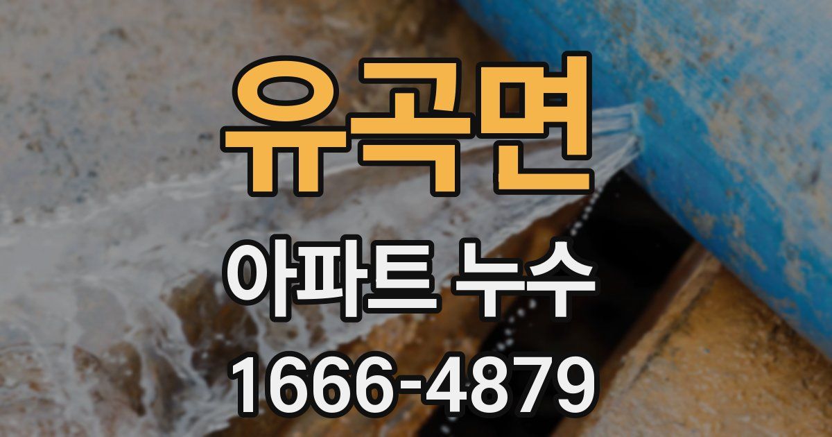 유곡면 아파트 누수