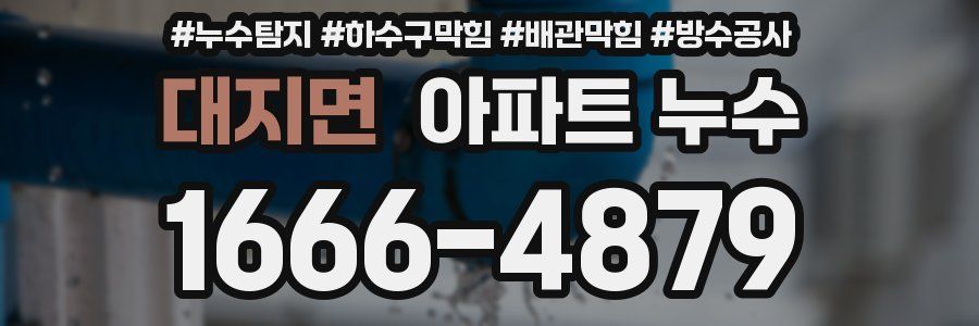 대지면 아파트 누수