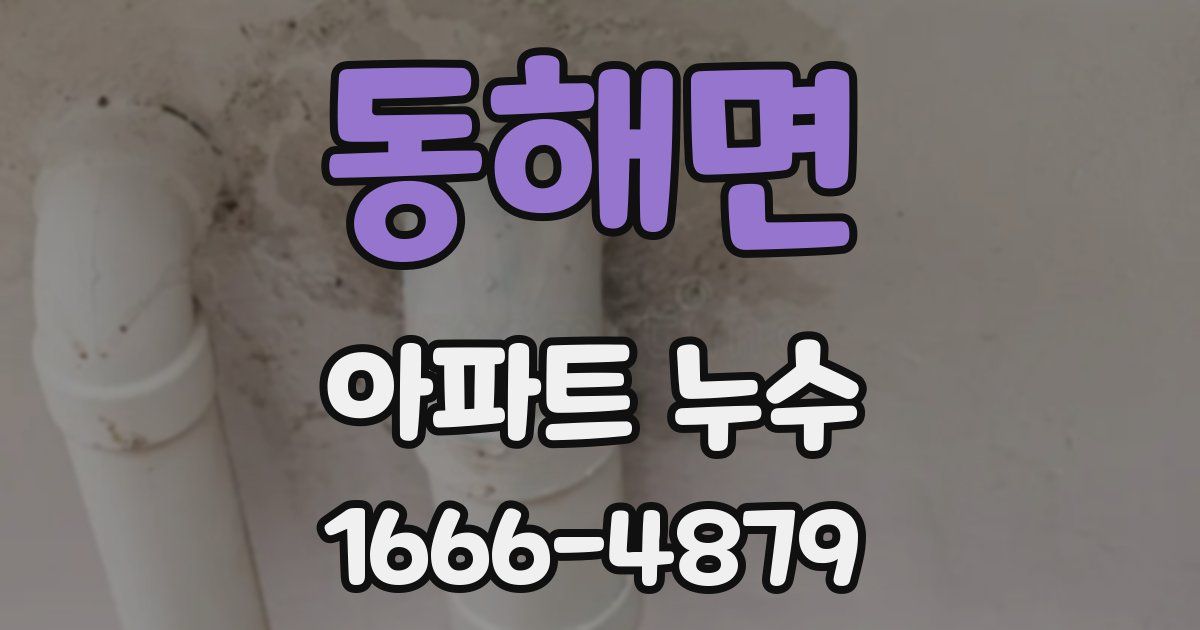동해면 아파트 누수