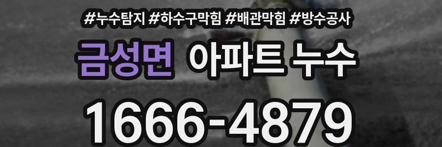 금성면 아파트 누수