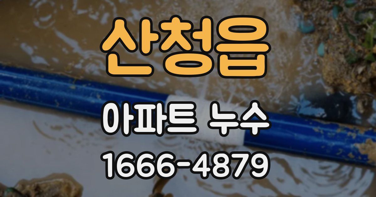 산청읍 아파트 누수