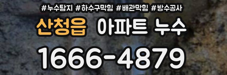 산청읍 아파트 누수