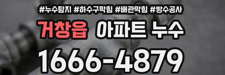 거창읍 아파트 누수