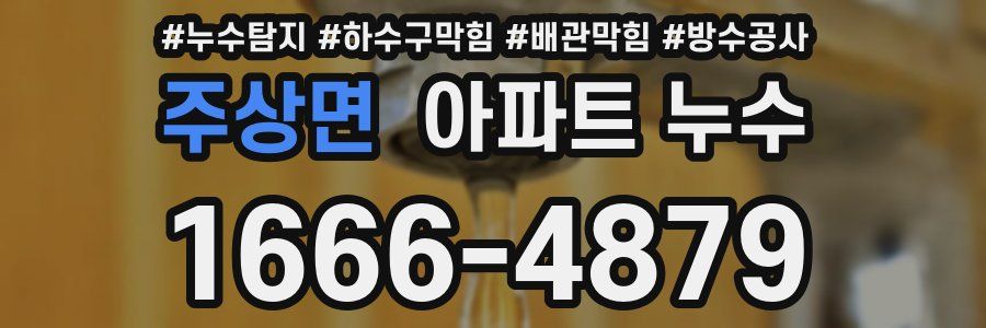 주상면 아파트 누수