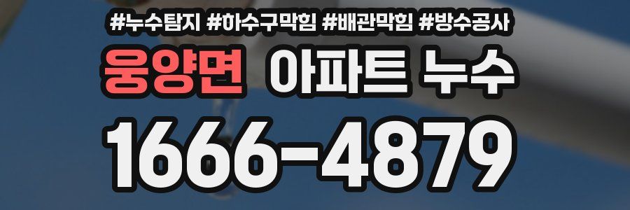 웅양면 아파트 누수