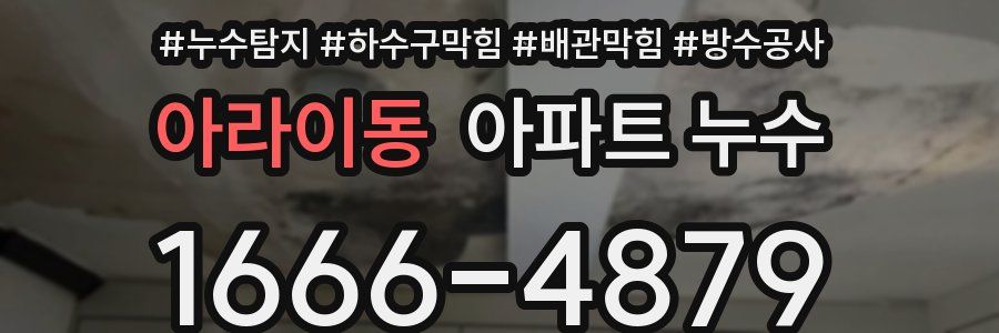 아라이동 아파트 누수