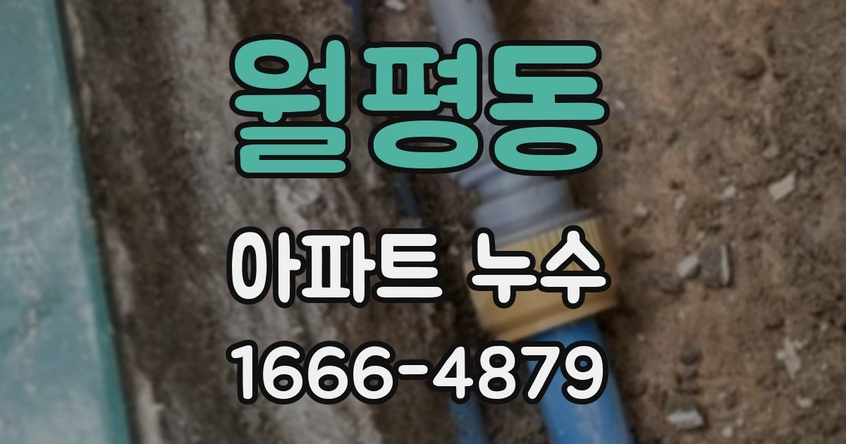월평동 아파트 누수
