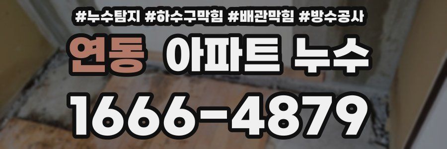 연동 아파트 누수